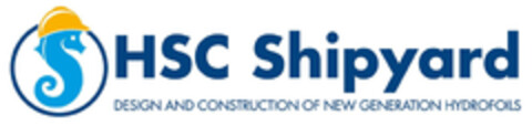 HSC SHIPYARD DESIGN AND CONSTRUCTION OF NEW GENERATION HYDROFOILS Logo (EUIPO, 07/13/2015)