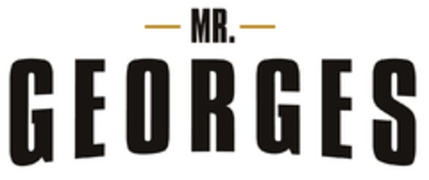 MR. GEORGES Logo (EUIPO, 04.05.2018)