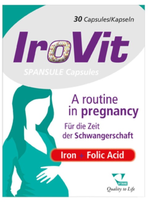 IroVit SPANSULE Capsules Vitane Logo (EUIPO, 21.02.2020)