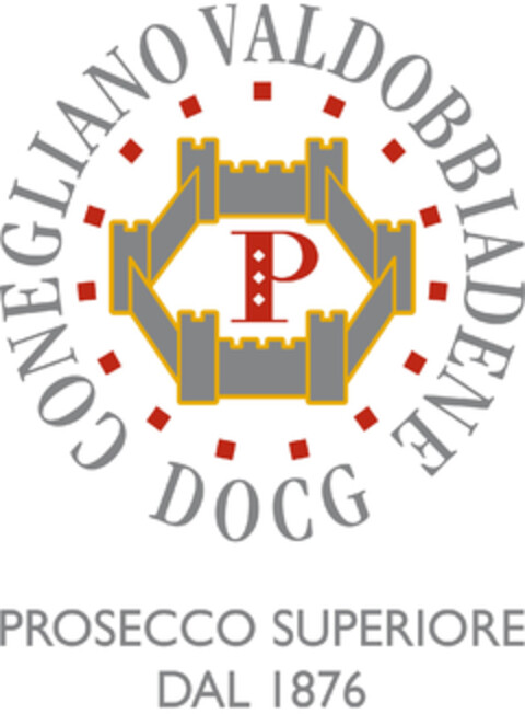 Conegliano Valdobbiadene DOCG Prosecco Superiore dal 1876 Logo (EUIPO, 01/31/2020)