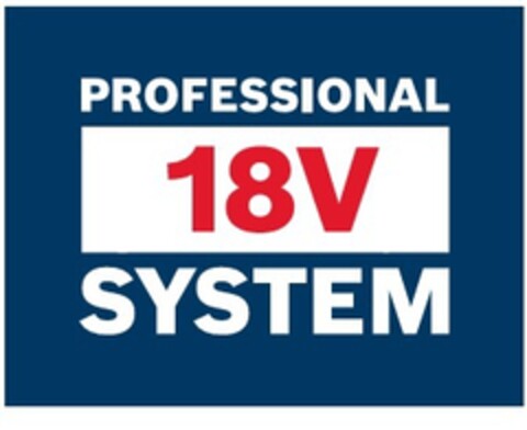 PROFESSIONAL 18V SYSTEM Logo (EUIPO, 03/17/2020)