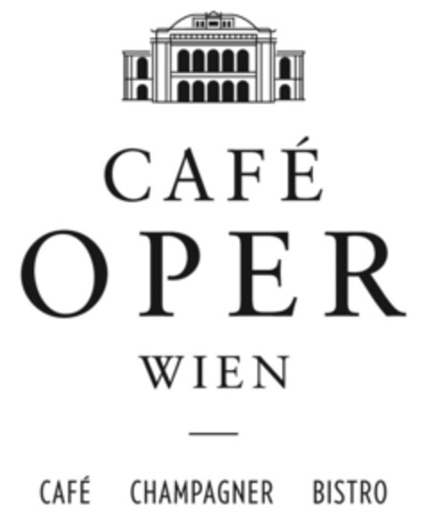 CAFÉ OPER WIEN CAFÉ CHAMPAGNER BISTRO Logo (EUIPO, 16.07.2020)