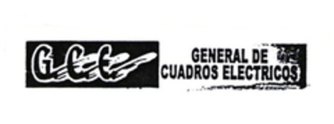 G.C.E. GENERAL DE CUADROS ELECTRICOS Logo (EUIPO, 03/03/2003)