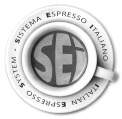 SISTEMA ESPRESSO ITALIANO ITALIAN ESPRESSO SYSTEM SEI Logo (EUIPO, 29.11.2006)