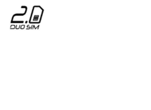 2.0 DUO SIM Logo (EUIPO, 02/25/2008)