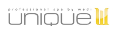 uniqueW professional spa by wedi Logo (EUIPO, 09/21/2009)