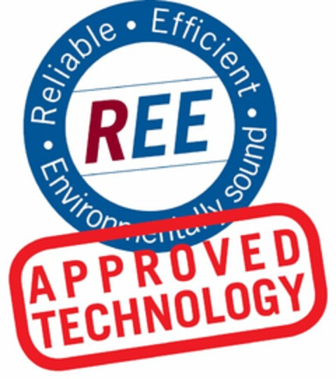 REE Reliable Efficient Evironmentally sound Approved Technology Logo (EUIPO, 15.01.2014)