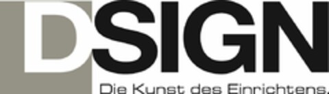 DSIGN Die Kunst des Einrichtens Logo (EUIPO, 01/27/2014)