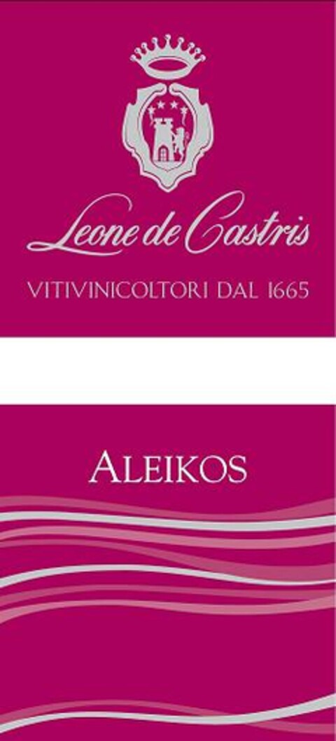 ALEIKOS - LEONE DE CASTRIS VITIVINICOLTORI DAL 1665 Logo (EUIPO, 29.01.2014)