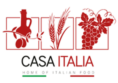 CASA ITALIA HOME OF ITALIAN FOOD Logo (EUIPO, 26.10.2015)