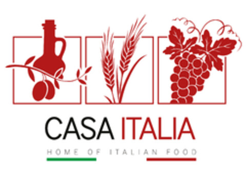 CASA ITALIA HOME OF ITALIAN FOOD Logo (EUIPO, 10/26/2015)