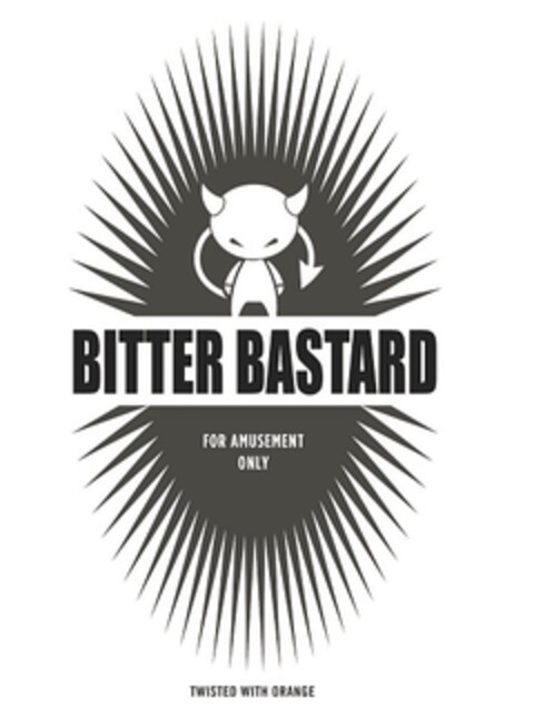 BITTER BASTARD For amusement only, twisted with orange Logo (EUIPO, 16.03.2017)