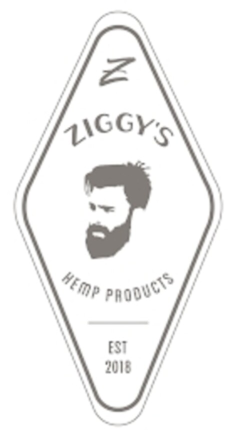 Z ZIGGY'S HEMP PRODUCTS ESTABLISHED 2018 Logo (EUIPO, 11/01/2019)