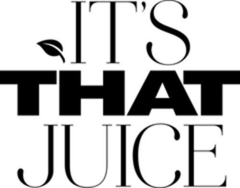 IT'S THAT JUICE Logo (EUIPO, 16.05.2023)