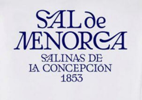 SAL de MENORCA SALINAS DE LA CONCEPCIÓN 1853 Logo (EUIPO, 31.08.2023)