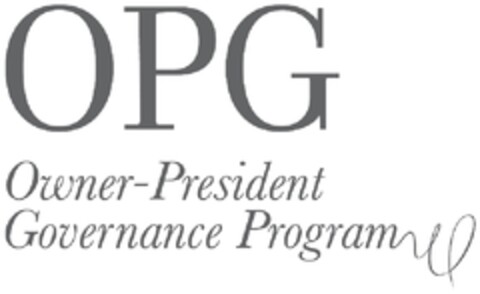 OPG OWNER PRESIDENT GOVERNANCE PROGRAM Logo (EUIPO, 04/20/2012)