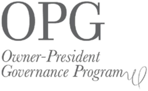 OPG OWNER PRESIDENT GOVERNANCE PROGRAM Logo (EUIPO, 20.04.2012)