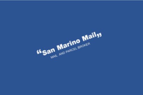 San Marino Mail MAIL AND PARCEL BROKER Logo (EUIPO, 08/06/2014)