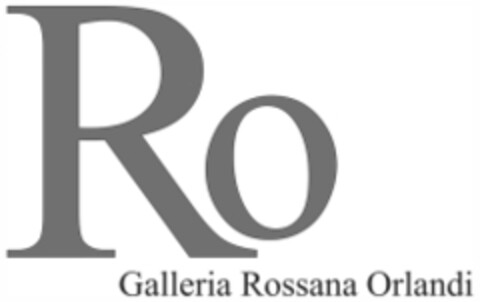 RO GALLERIA ROSSANA ORLANDI Logo (EUIPO, 12.09.2014)