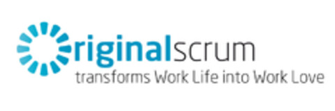 ORIGINALSCRUM TRANSFORMS WORK LIFE INTO WORK LOVE Logo (EUIPO, 03/13/2015)