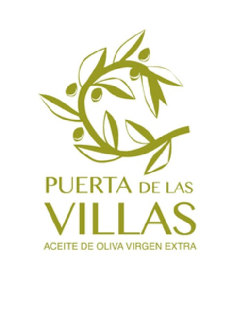 PUERTA DE LAS VILLAS - ACEITE DE OLIVA VIRGEN EXTRA Logo (EUIPO, 09.10.2017)