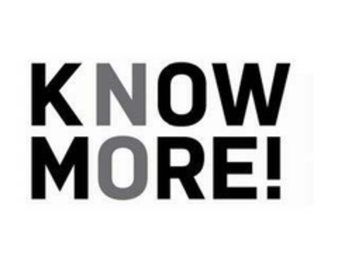 KNOW MORE! NO MORE! Logo (EUIPO, 01.06.2018)