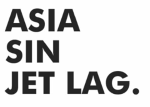 ASIA SIN JET LAG Logo (EUIPO, 11.06.2019)