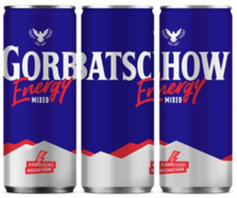 GORBATSCHOW MIXED Energy ALKOHOLISCHES MISCHGETRÄNK Logo (EUIPO, 12.10.2023)