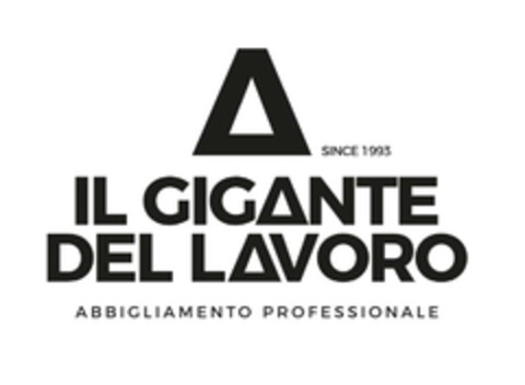 A IL GIGANTE DEL LAVORO ABBIGLIAMENTO PROFESSIONALE SINCE 1993 Logo (EUIPO, 12/05/2023)