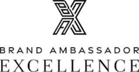 X BRAND AMBASSADOR EXCELLENCE Logo (EUIPO, 12/27/2023)