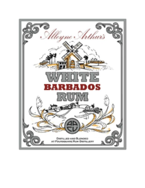 Alleyne Arthur's WHITE BARBADOS RUM DISTILLED AND BLENDED AT FOURSQUARE RUM DISTILLERY Logo (EUIPO, 28.12.2023)