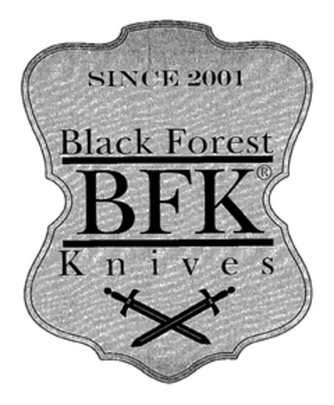 BFK Black Forest Knives SINCE 2001 Logo (EUIPO, 02.11.2005)