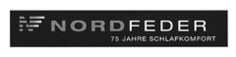 NORDFEDER 75 JAHRE SCHLAFKOMFORT Logo (EUIPO, 03/30/2007)