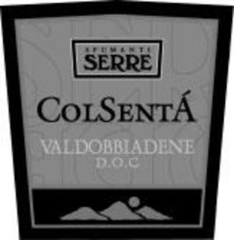 SPUMANTI SERRE COLSENTÁ VALDOBBIADENE D.O.C. Logo (EUIPO, 14.05.2008)