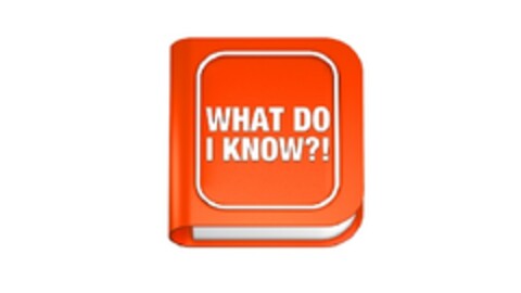 WHAT DO I KNOW Logo (EUIPO, 04/04/2013)