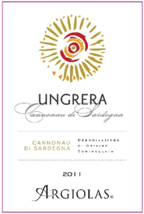 UNGRERA - CANNONAU DI SARDEGNA - CANNONAU DI SARDEGNA - DENOMINAZIONE DI ORIGINE CONTROLLATA - 2011 ARGIOLAS Logo (EUIPO, 29.11.2013)