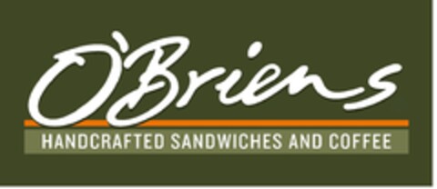 O'BRIENS HANDCRAFTED SANDWICHES AND COFFEE Logo (EUIPO, 28.10.2014)