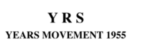 YRS YEARS MOVEMENT 1955 Logo (EUIPO, 05/23/2017)