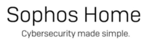 SOPHOS HOME CYBERSECURITY MADE SIMPLE. Logo (EUIPO, 04.05.2018)