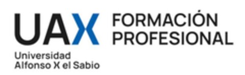 UAX FORMACIÓN PROFESIONAL Universidad Alfonso X el Sabio Logo (EUIPO, 01.08.2023)