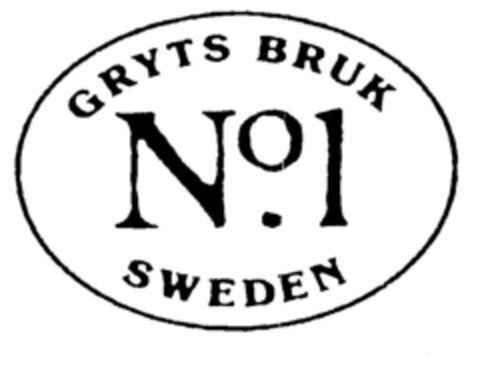 GRYTS BRUK Nº1 SWEDEN Logo (EUIPO, 07.12.2000)