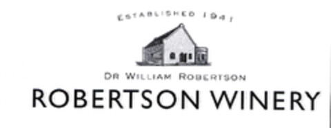 ROBERTSON WINERY Logo (EUIPO, 06.06.2003)