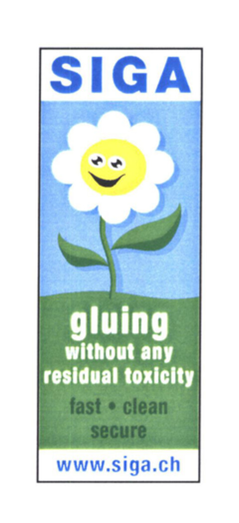 SIGA gluing without any residual toxicity Logo (EUIPO, 07/24/2003)