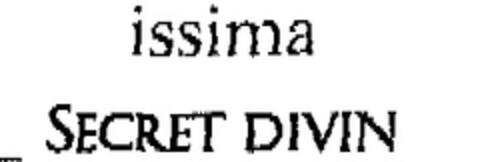 issima SECRET DIVIN Logo (EUIPO, 29.07.2004)