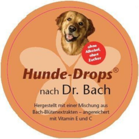 Hunde-Drops nach Dr. Bach Logo (EUIPO, 14.03.2006)
