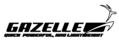 GAZELLE QUICK POWERFUL, AND LIGHTWEIGHT Logo (EUIPO, 08.05.2007)