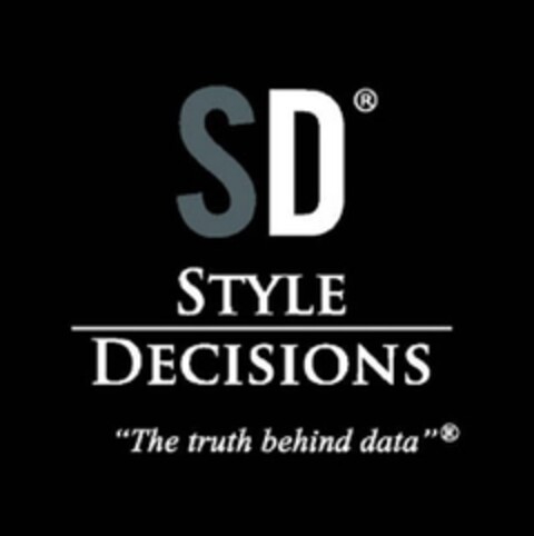 SD STYLE DECISIONS The truth behind data Logo (EUIPO, 11.10.2011)
