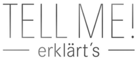 TELL ME! erklärt's Logo (EUIPO, 07/30/2014)