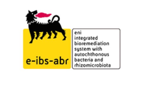 e-ibs-abr eni integrated bioremediation system with autochthonous bacteria and rhizomicrobiota Logo (EUIPO, 30.10.2015)