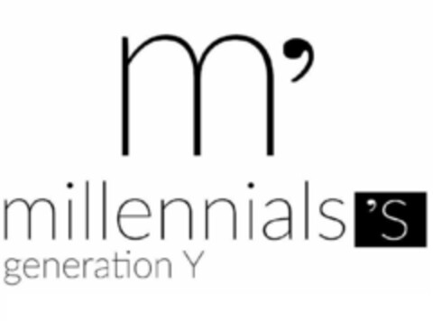 m' millennials 's generation Y Logo (EUIPO, 04/26/2017)